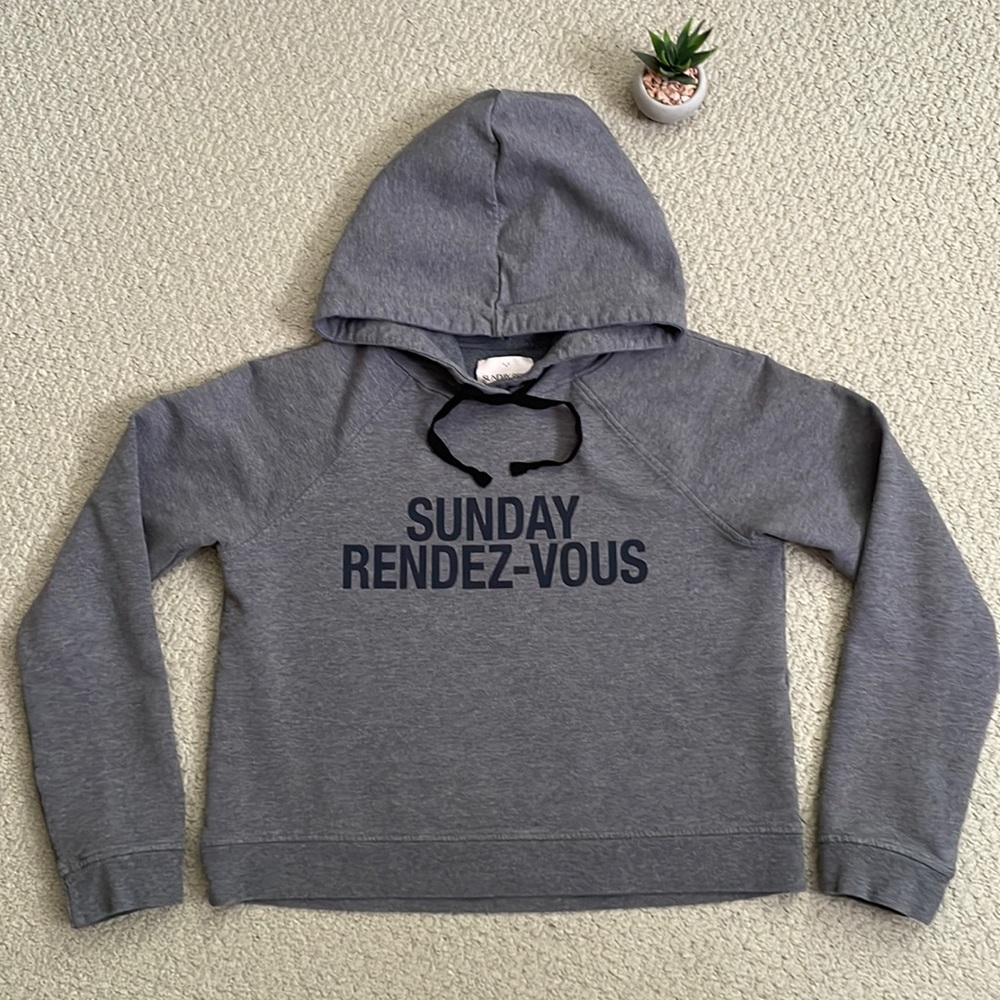 Aritzia Sunday best “Sunday rendez-vous” cropped hoodie